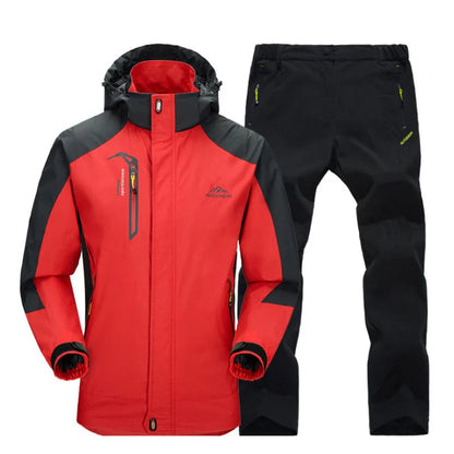Women’s Waterproof Windproof Hiking Jacket and Pants Set