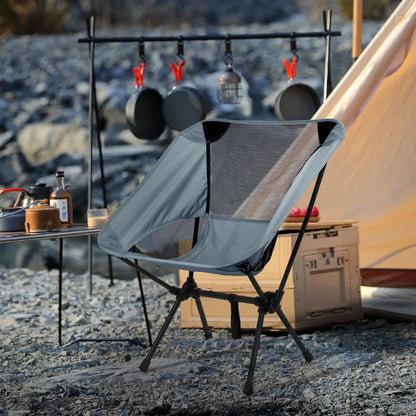 Portable Folding Camping Chair – With Backrest for Fishing, Beach & Outdoor Use