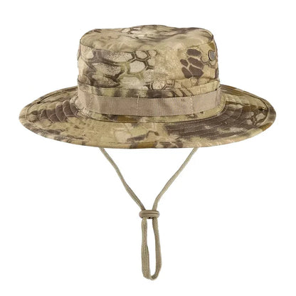 Camouflage Boonie Hat Wide Brim Unisex Foldable Sun Hat