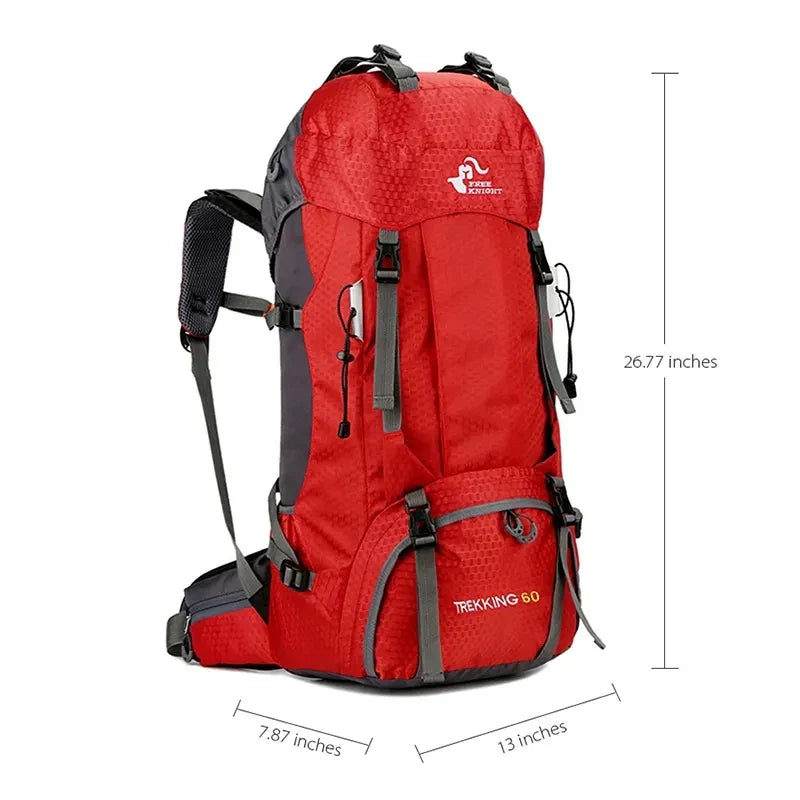 60 L Hiking Backpack Large Capacity for Trekking and Camping