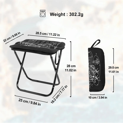 Widesea Camping Stool – Foldable, Lightweight with Zipper Storage
