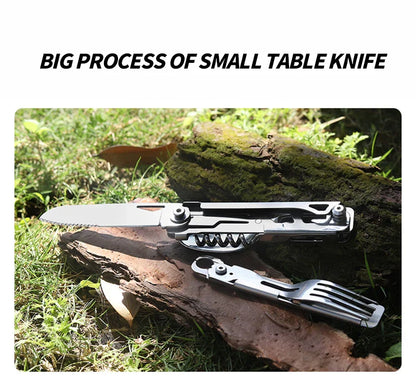 Stainless Steel Survival Card Tool Portable with Knife and Saw