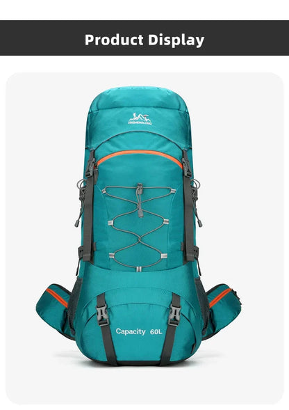 Hiking Backpack Large Capacity with Rain Cover for Camping