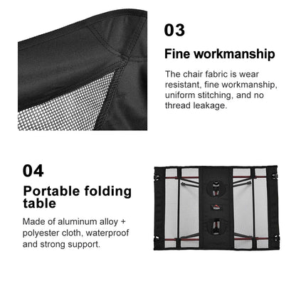 Folding Camping Chaise Lounge Portable Reclining Chair