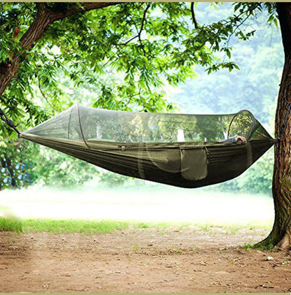 3 in 1 Camping Hammock with Mosquito Net Quick Opening Nylon