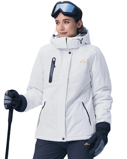 Women’s Winter Parka Waterproof Fleece Lined Hooded With 5 Pockets