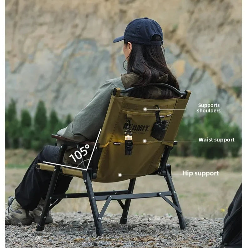 Folding Camping Chair Detachable Lightweight Kermit Style