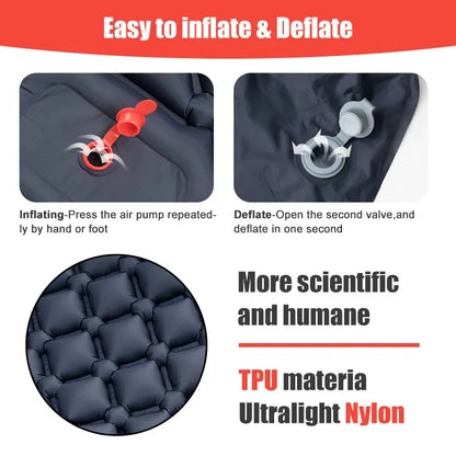 Camping Inflatable Mattress with Built-In Pump – AirSleep