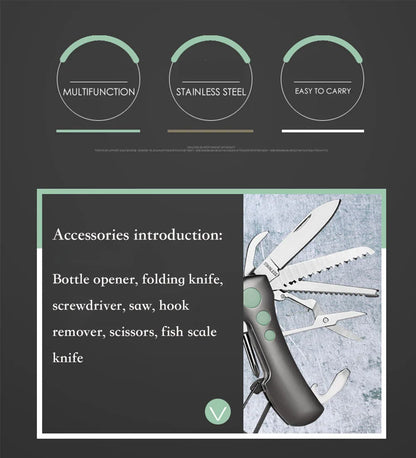 Mini Survival Folding Knife – Outdoor Multitool Swiss-Style for Camping & Repairs