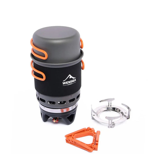 Camping Cooking Pot Set with Heat Exchanger
