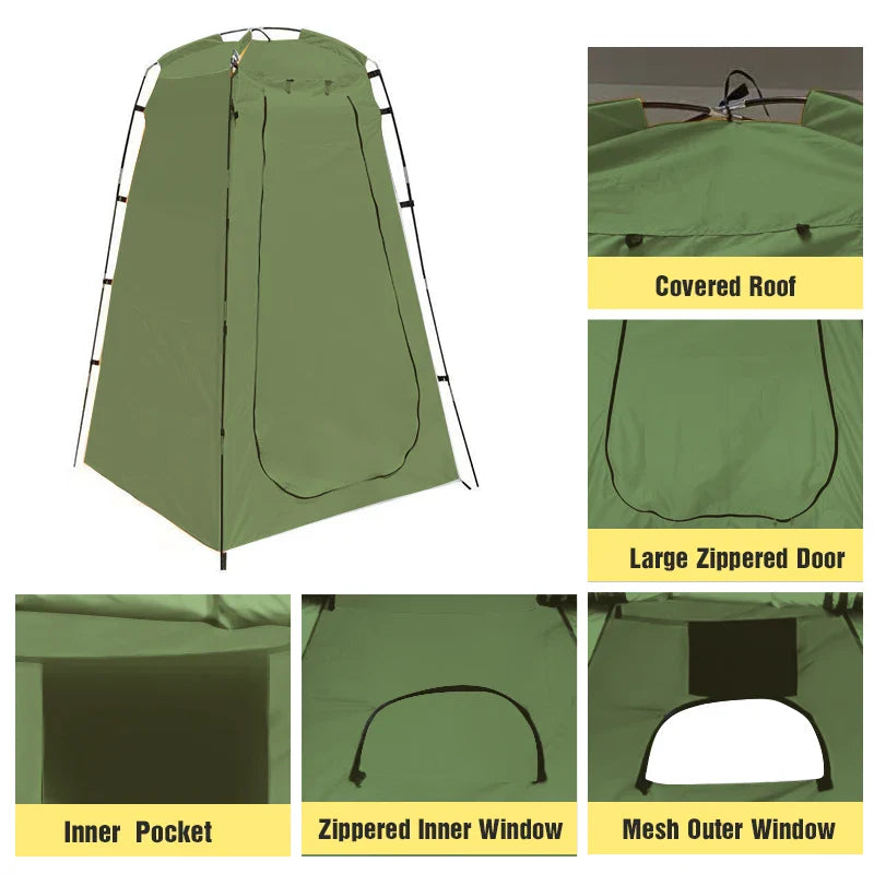 Portable Privacy Shower Tent Waterproof Changing Room for Camping