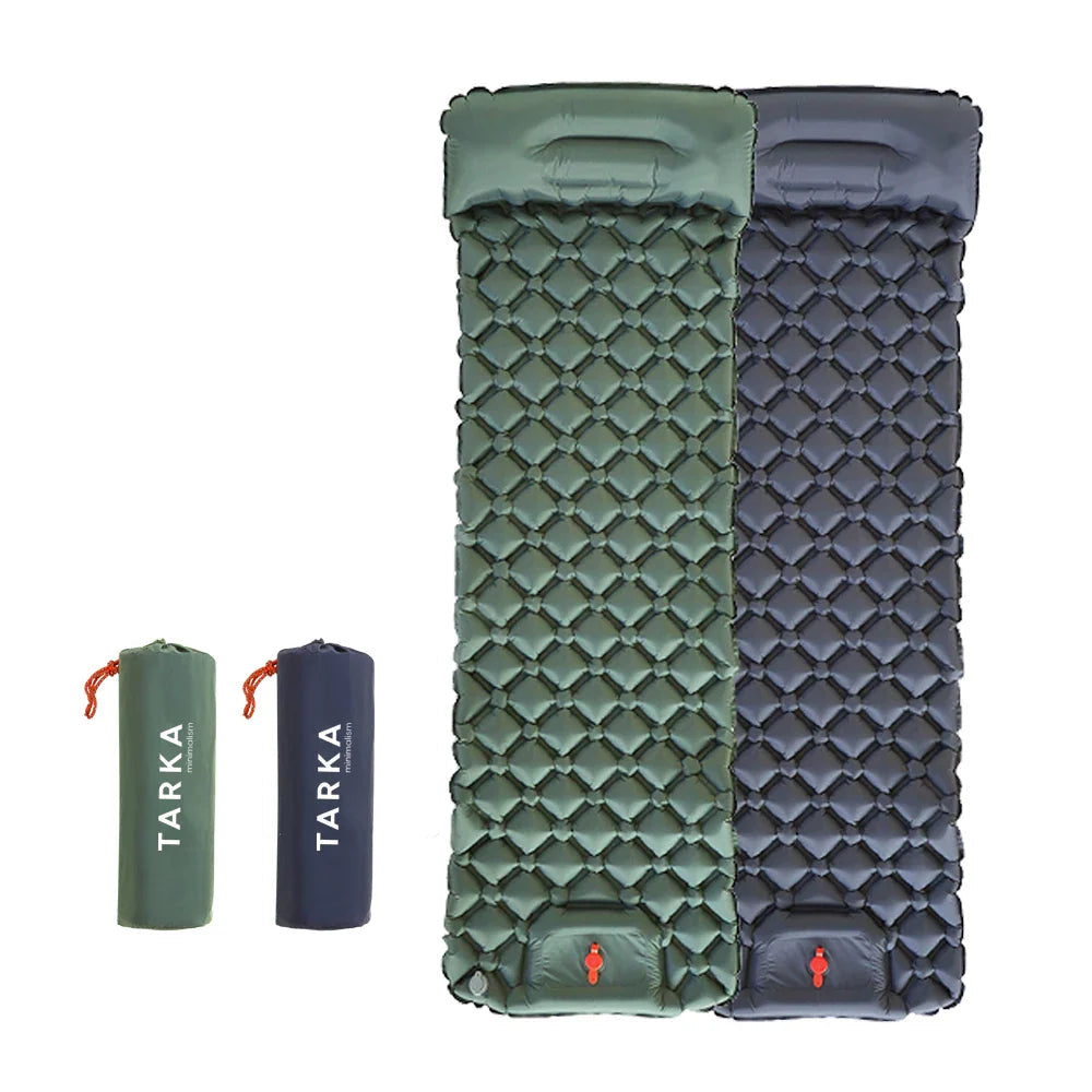 Self-Inflating Camping Sleeping Pad with Pillow