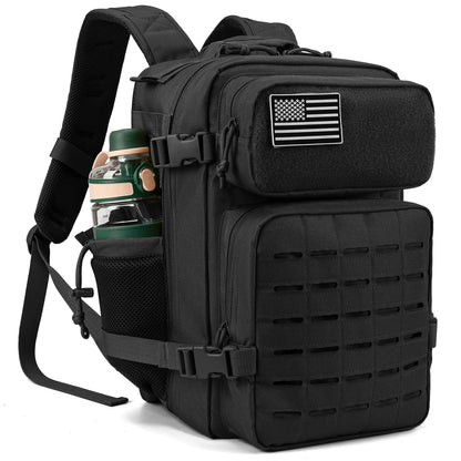 25 L MOLLE Tactical Backpack EDC Hiking Rucksack with Bottle Holder