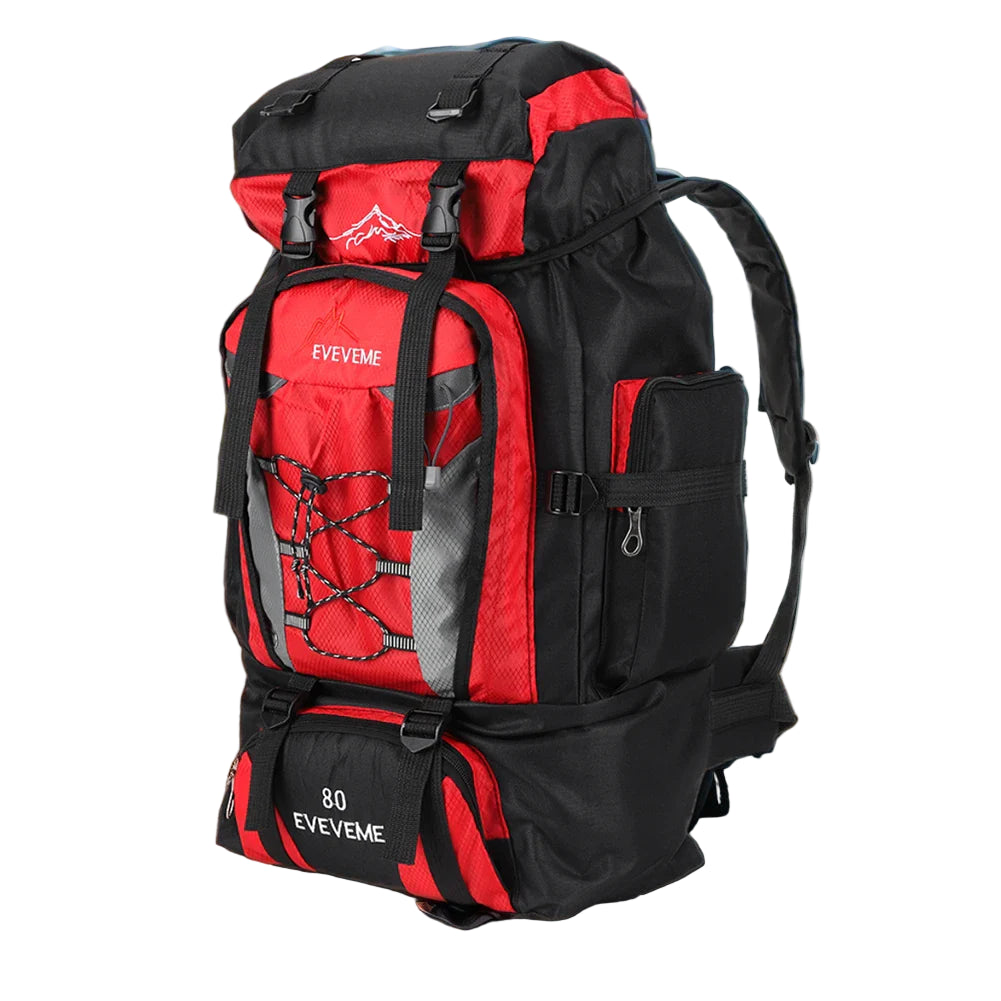80 L Mountaineering Hiking Backpack Unisex Large Capacity