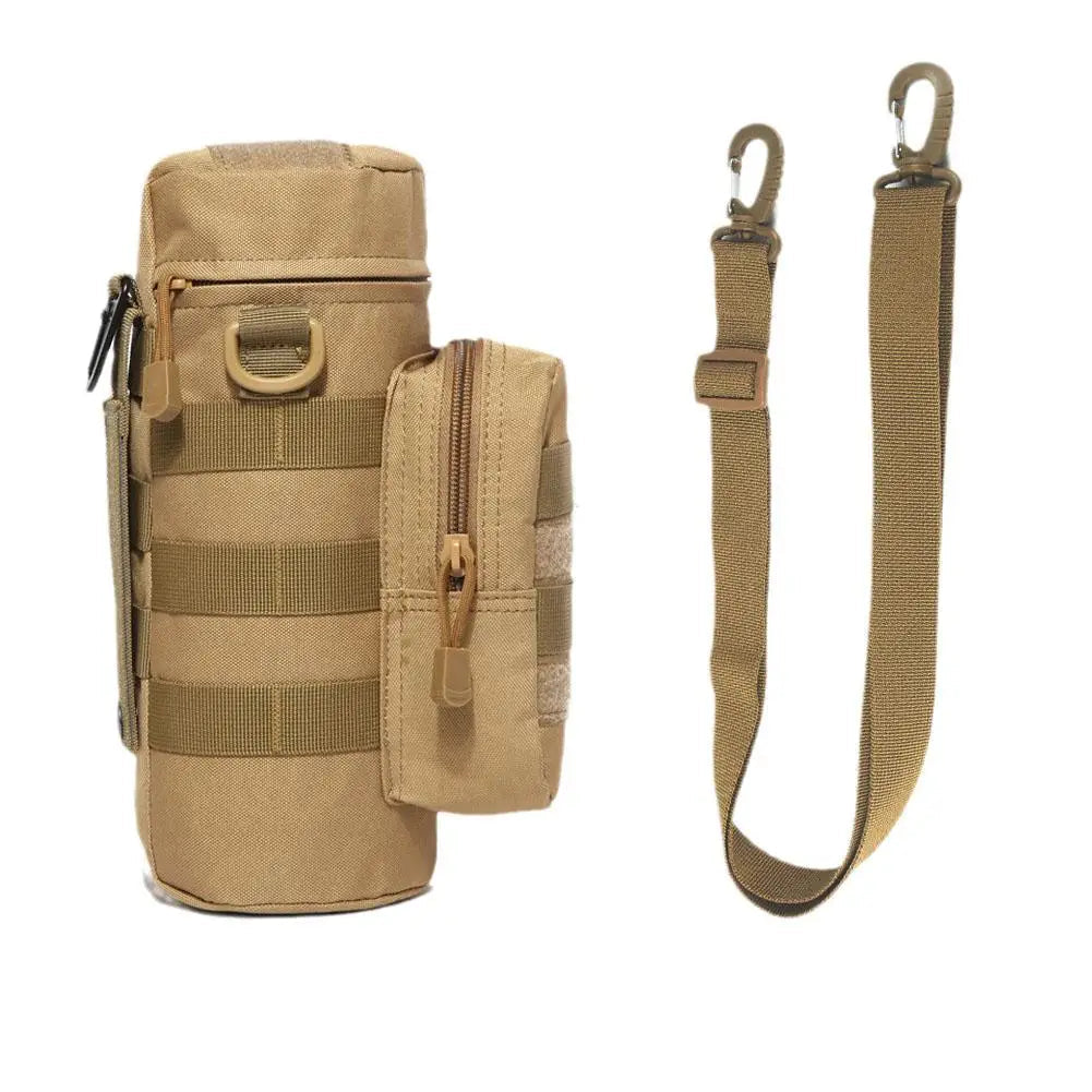 MOLLE Water Bottle Holder Hydration Pouch with Strap Fits 32 oz