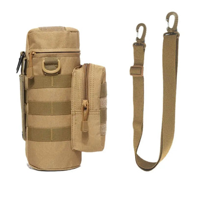 MOLLE Water Bottle Holder Hydration Pouch with Strap Fits 32 oz