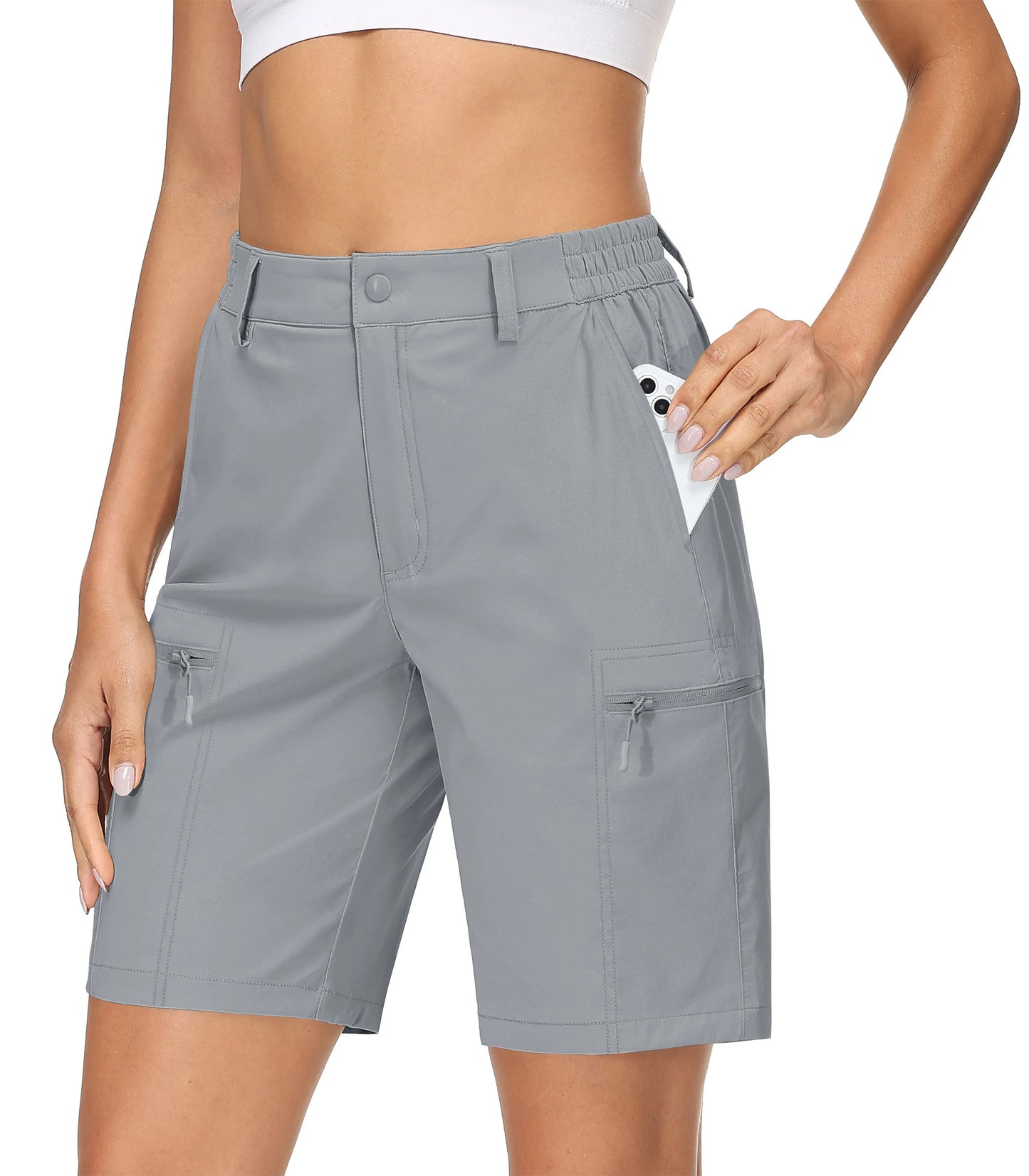 Women’s Hiking Shorts Quick Dry Lightweight with Zipper Pockets