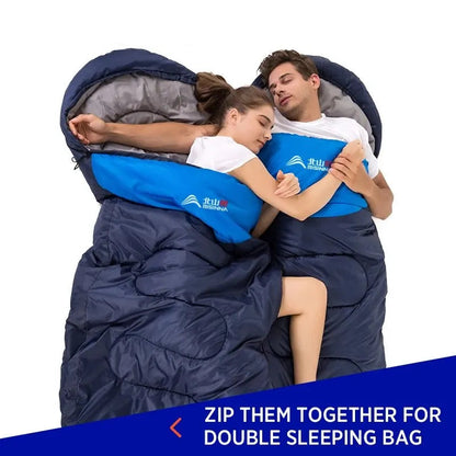 Ultralight Waterproof Winter Envelope Sleeping Bag for Backpacking
