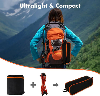Lightweight High Back Folding Camping Chair with Headrest