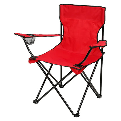 Folding Camping Chair Oxford Fabric With Bottle Holder Portable