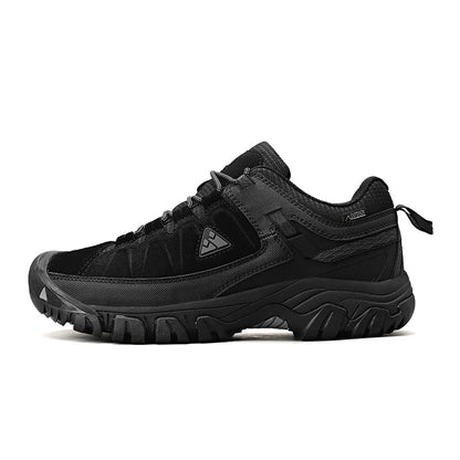 Men’s Leather Hiking Shoes Rubber Sole for Walking and Climbing