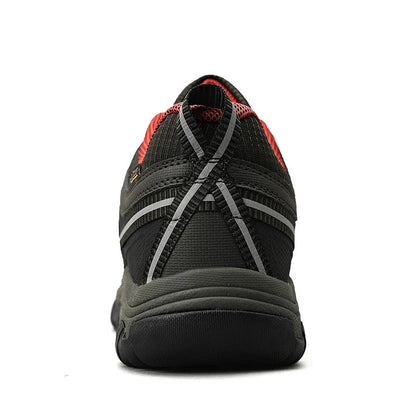 Men’s Leather Hiking Shoes Rubber Sole for Walking and Climbing