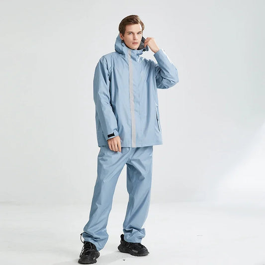 Men’s Waterproof Rain Suit – Jacket & Pants Set for Hiking & Outdoor Use