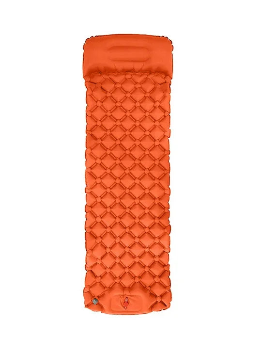 Ultralight Air Mattress 1 Person Moisture-Proof Built In Pump with Pillow