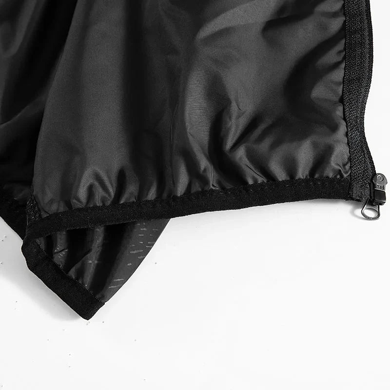 Unisex Hiking Rain Jacket Waterproof Windbreaker with Sun Protection