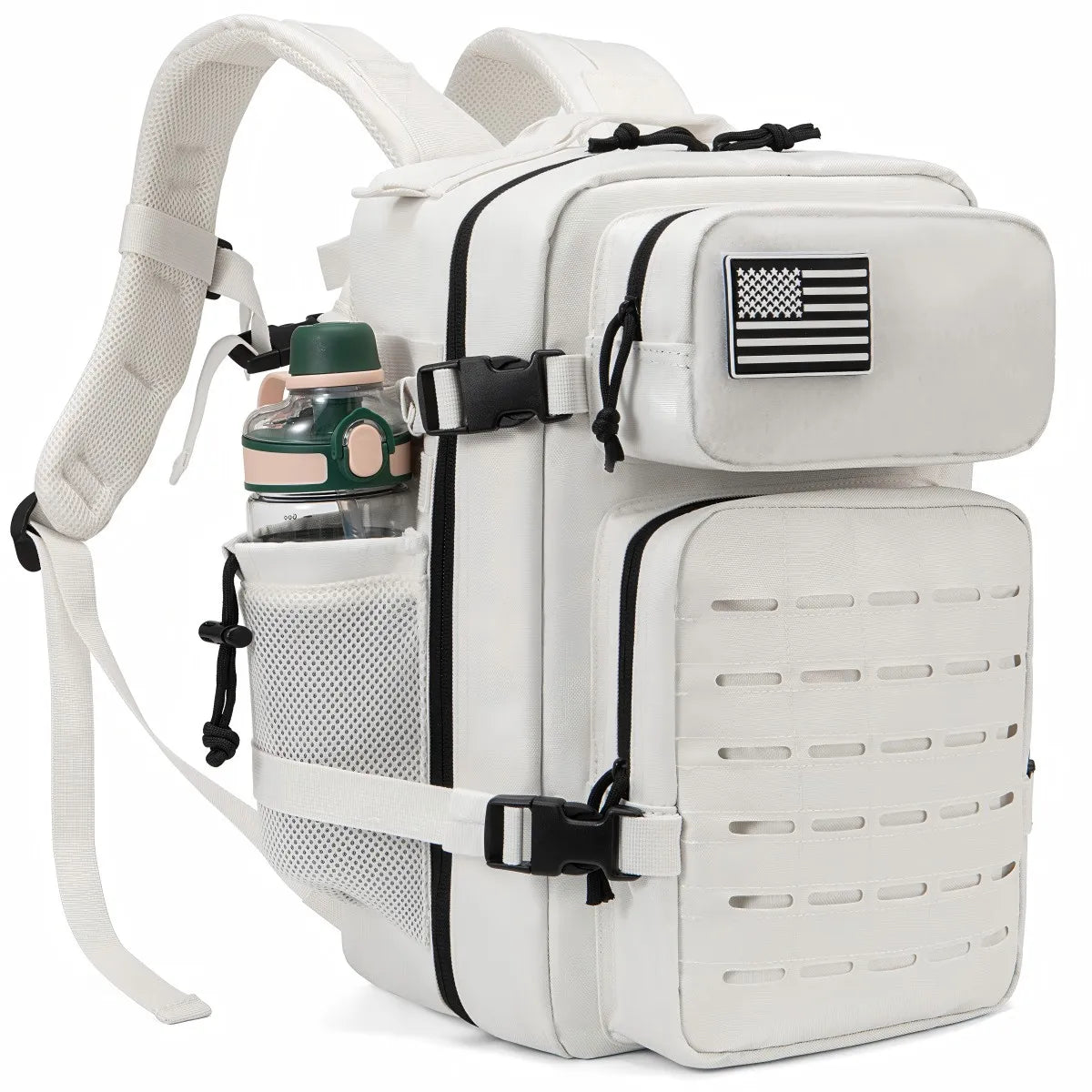 25 L MOLLE Tactical Backpack EDC Hiking Rucksack with Bottle Holder