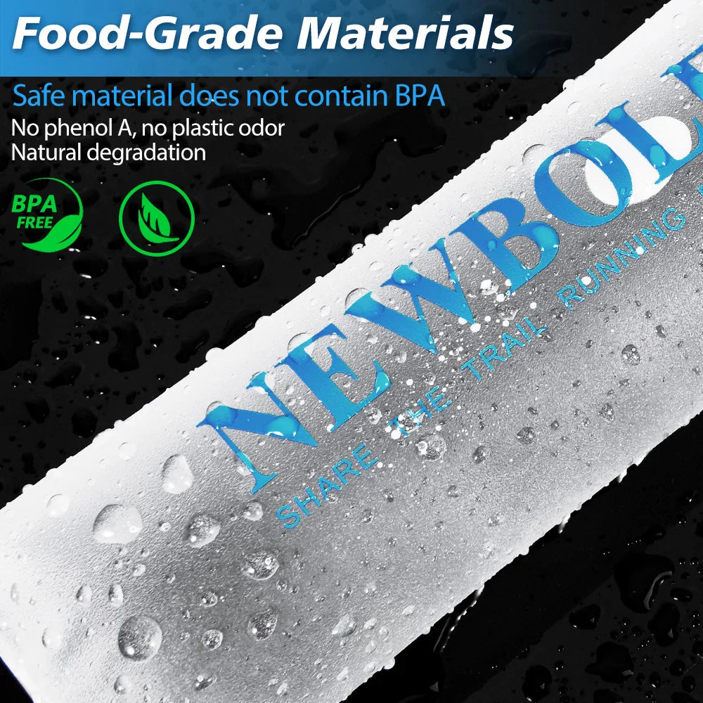 150 to 750 mL Collapsible Silicone Water Bottle for Hiking and Camping