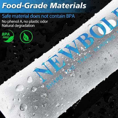 150 to 750 mL Collapsible Silicone Water Bottle for Hiking and Camping