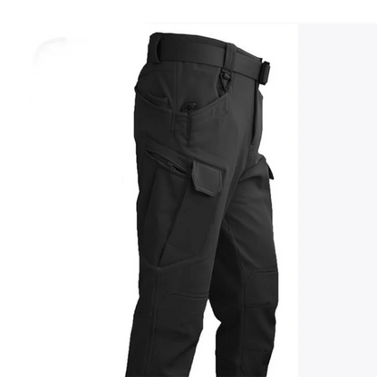 Men’s Winter Tactical Pants – Waterproof Fleece-Lined Cargo for Hiking & Skiing