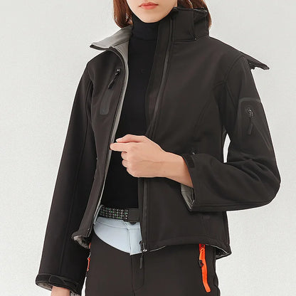 Women’s Winter Softshell Jacket – Waterproof & Warm for Hiking and Outdoor Use