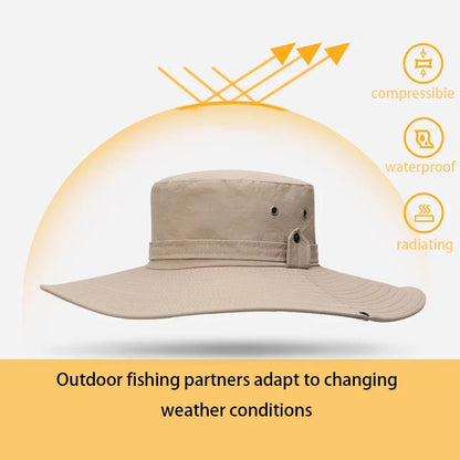 Unisex Adjustable Breathable Foldable Sun Hat for Hiking