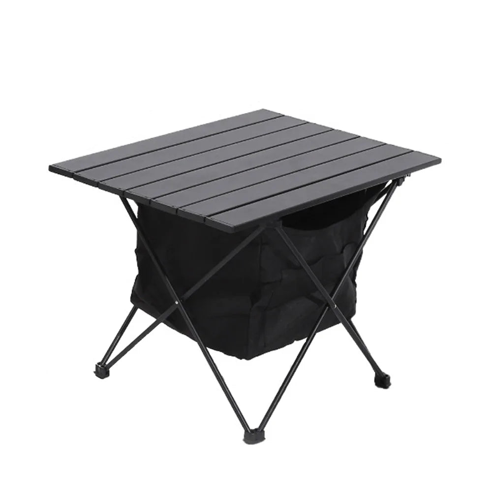 Portable Folding Camping Egg Roll Table with Storage Bag