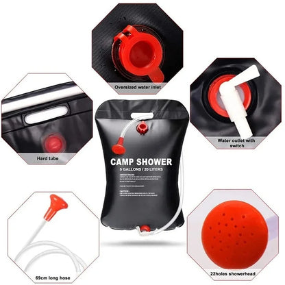 Foldable Camping Water Bag Portable for Shower