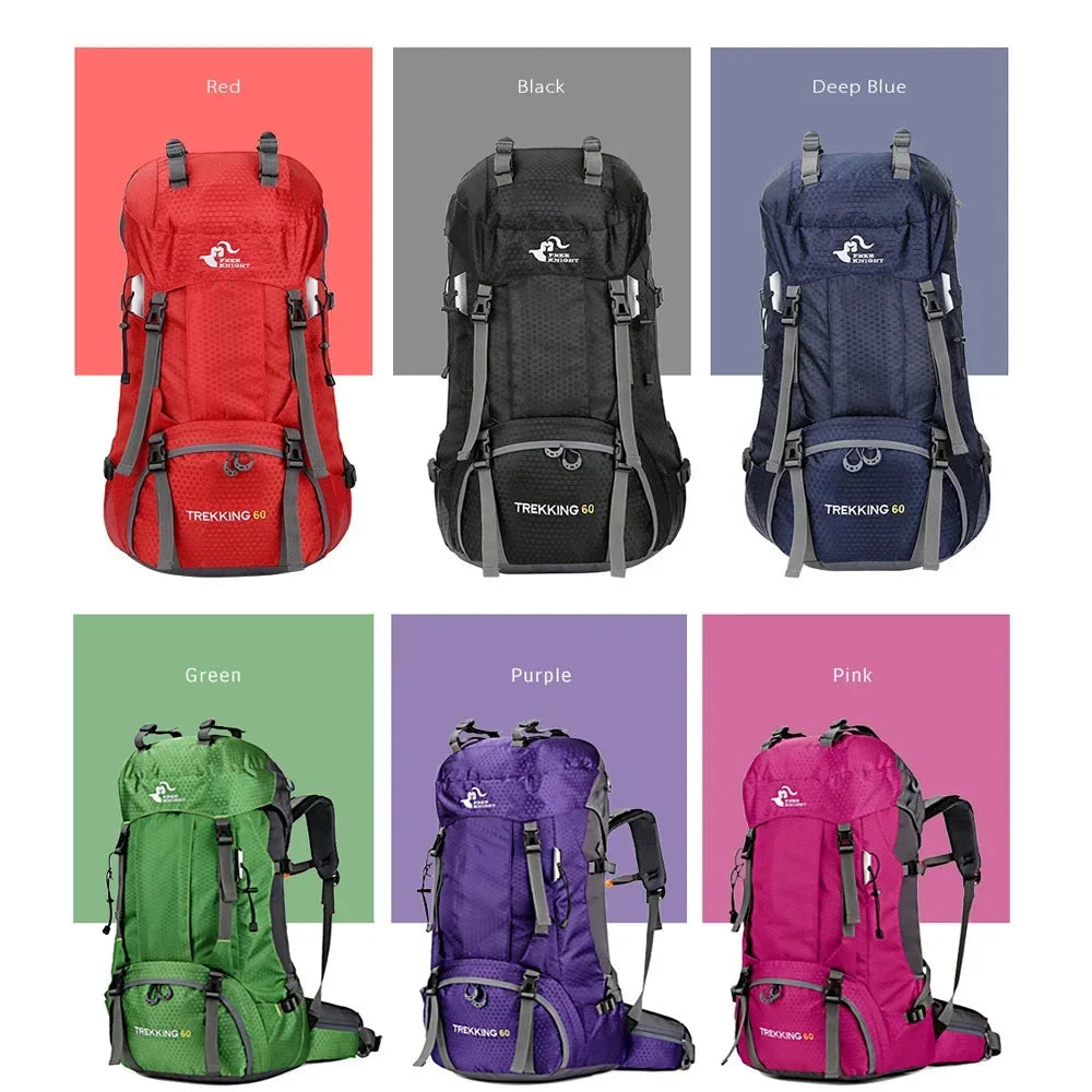 60 L Hiking Backpack Large Capacity for Trekking and Camping