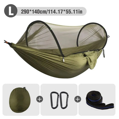 WESTTUNE 3-in-1 Camping Hammock – Mosquito Net & Quick Setup
