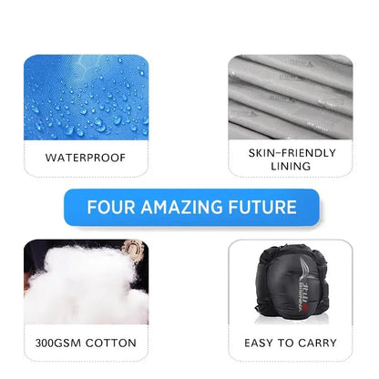 Ultralight Waterproof Winter Envelope Sleeping Bag for Backpacking