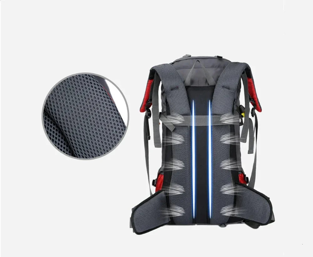 60 L Hiking Backpack Large Capacity for Trekking and Camping