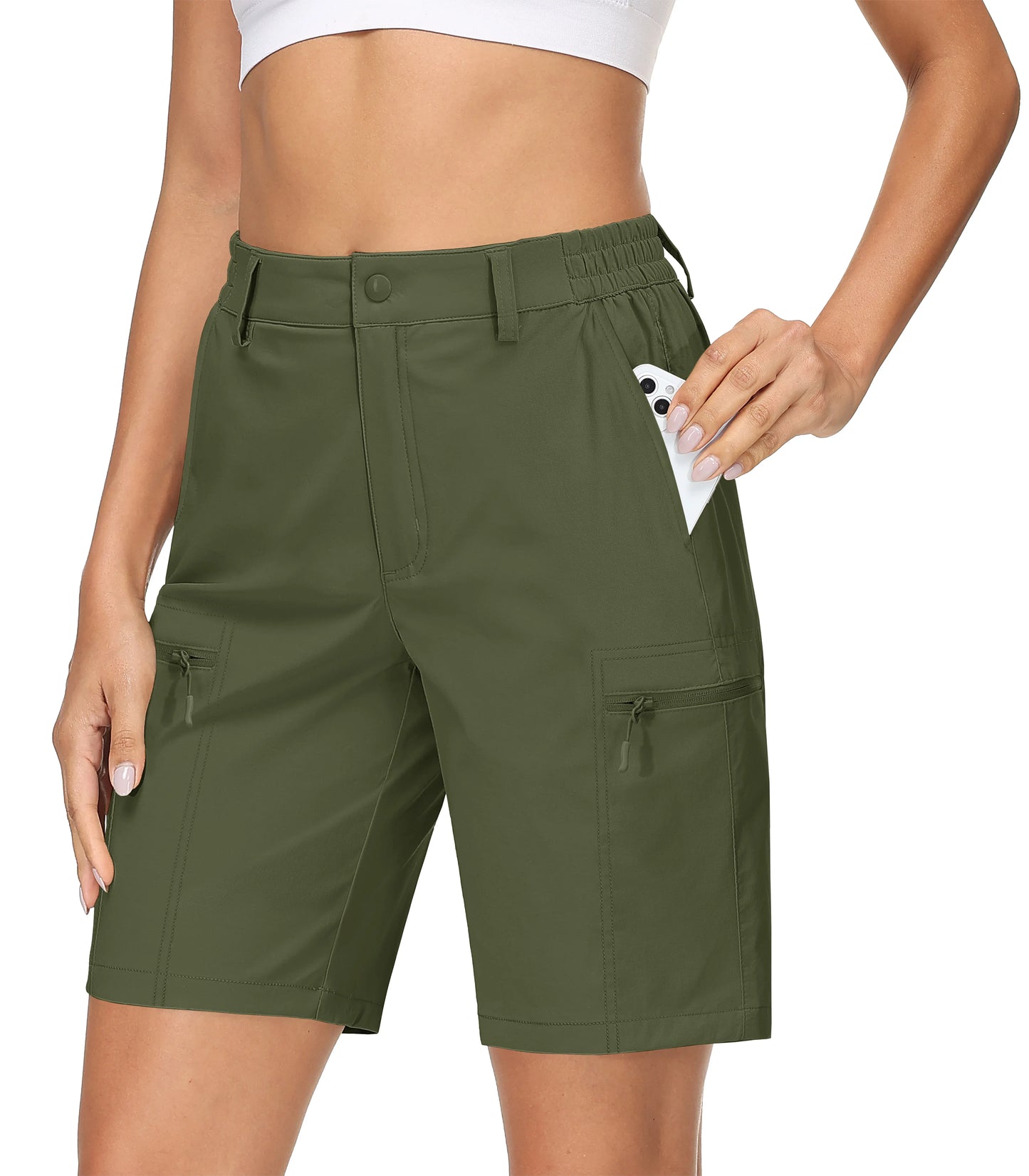 Women’s Hiking Shorts Quick Dry Lightweight with Zipper Pockets