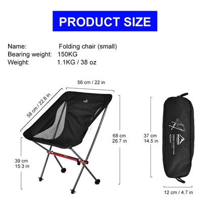 Folding Camping Chaise Lounge Portable Recliner Chair