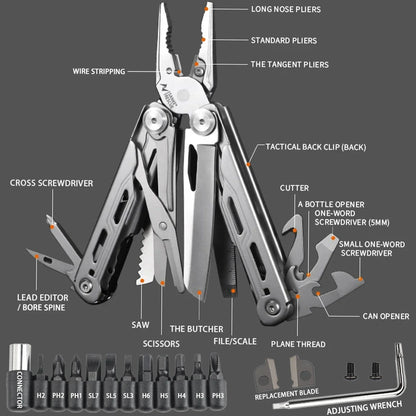 Pliers and Screwdriver Set Multitool for Camping Repairs