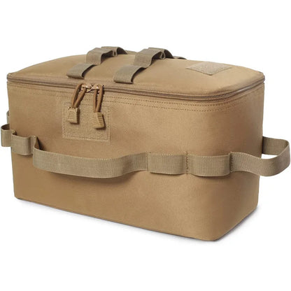 Camping Gas Canister Storage Bag Large Capacity with Tool Pockets