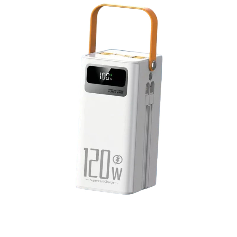 120 W Power Bank 160000 mAh with Built In Cable for Camping