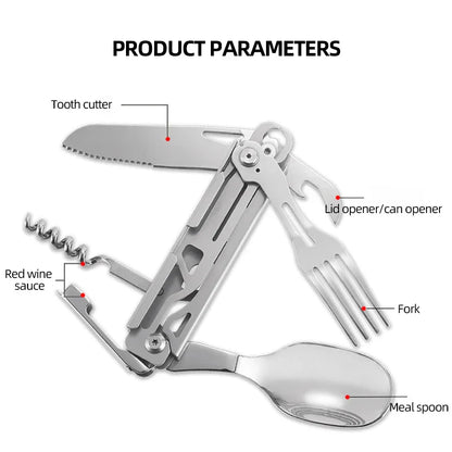 Stainless Steel Survival Card Tool Portable with Knife and Saw