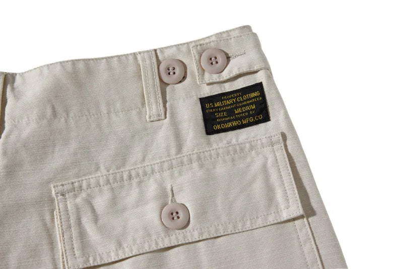 Unisex Hiking Workwear Shorts Cotton Twill Loose Fit Multi Pocket