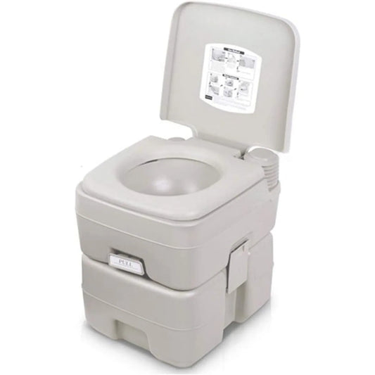 20L Portable Camping Toilet – Flush Portaloo with Handle