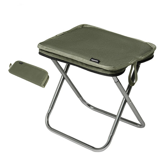 Folding Camping Chair – Lightweight Aluminum Seat with Thickened Cushion